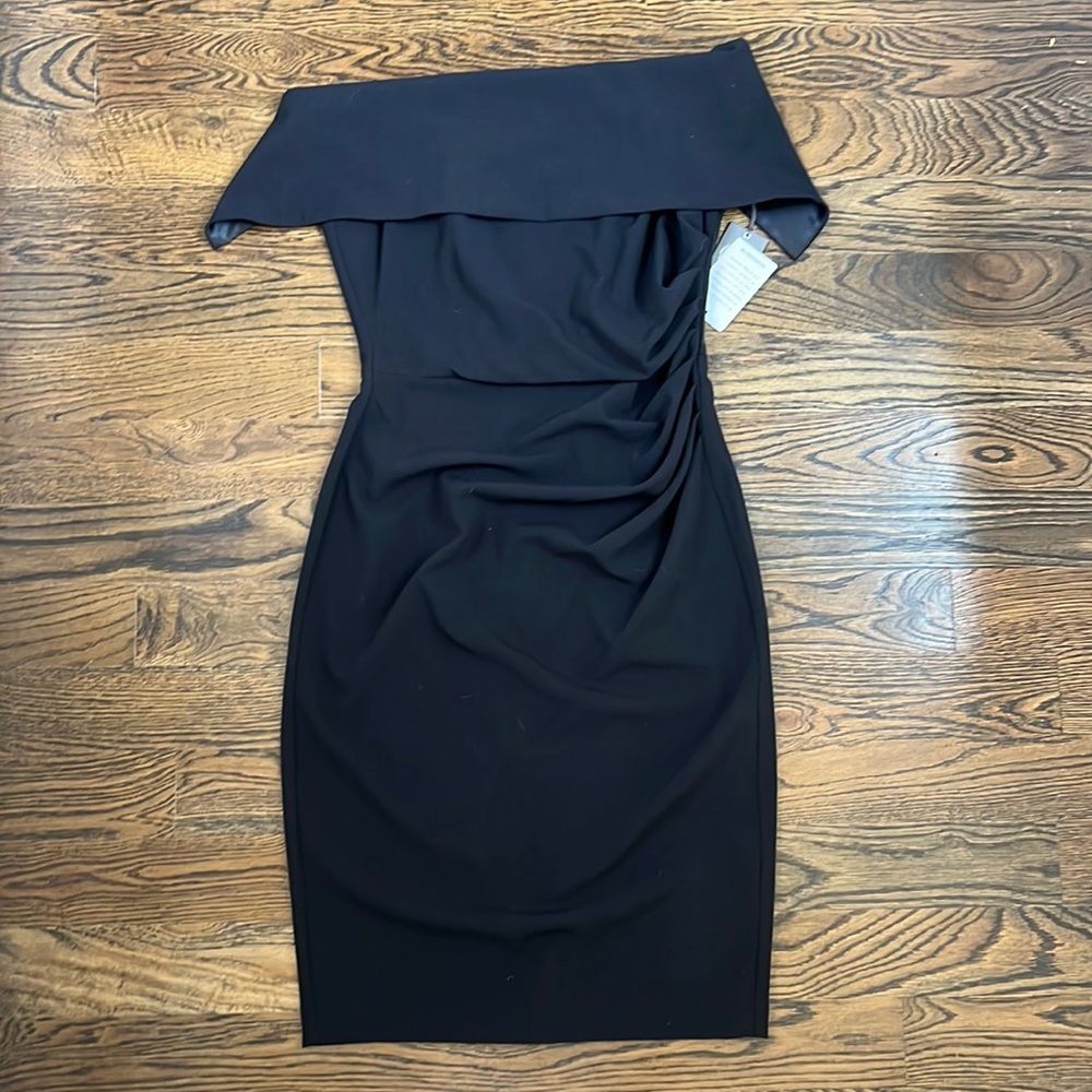 Vince Camuto Black Off-Shoulder Wedding Dress